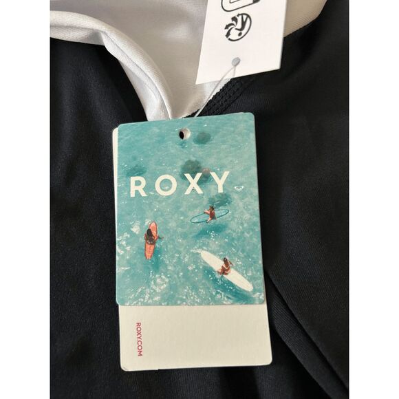 Roxy Women's Stripe UPF 50+ Long Sleeve Rash Guard Size M - Picture 6 of 6